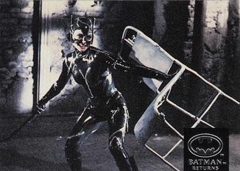 1992 Stadium Club Batman Returns #97 Can Batman (Michael Keaton) and Catwoman (Mic Front