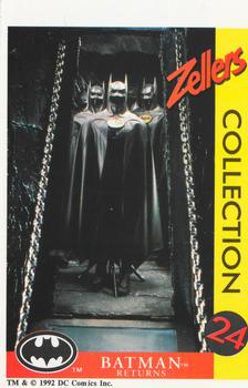 1992 Zellers Batman Returns #5 Batman's uniform vault in the Batcave! Front