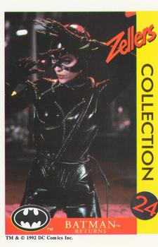 1992 Zellers Batman Returns #12 Catwoman confronting Batman and The Penguin after she Front