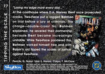 1994 SkyBox Batman: Saga of the Dark Knight #77 Knightfall, Tipping the Scale Back