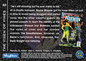 1994 SkyBox Batman: Saga of the Dark Knight #80 Knightfall, The Vixen of Vines Back