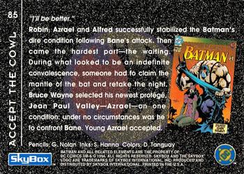 1994 SkyBox Batman: Saga of the Dark Knight #85 Knightfall, Accept the Cowl Back