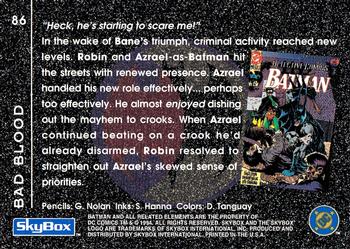1994 SkyBox Batman: Saga of the Dark Knight #86 Knightfall, Bad Blood Back