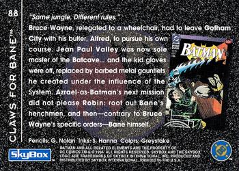 1994 SkyBox Batman: Saga of the Dark Knight #88 Knightfall, Claws for Bane Back