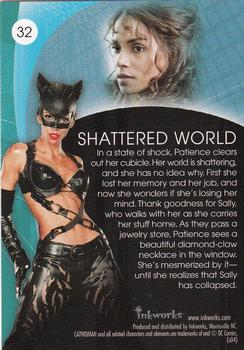 2004 Inkworks Catwoman #32 Shattered World Back