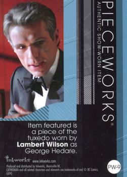 2004 Inkworks Catwoman - Pieceworks #PW-9 Lambert Wilson Back