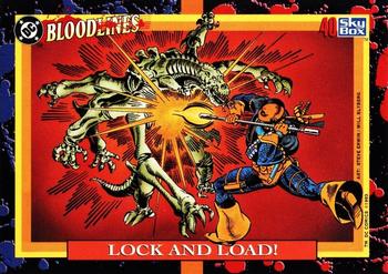 1993 SkyBox DC Comics Bloodlines #40 Lock and Load! Front
