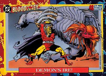 1993 SkyBox DC Comics Bloodlines #48 Demon's Ire! Front