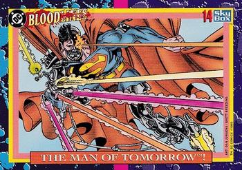 1993 SkyBox DC Comics Bloodlines #14 The Man of Tomorrow! Front