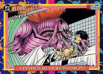 1993 SkyBox DC Comics Bloodlines #16 Lissik's Blood Passion! Front