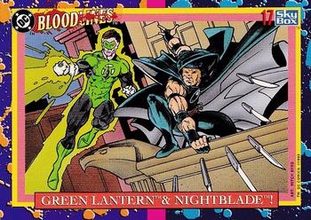 1993 SkyBox DC Comics Bloodlines #17 Green Lantern & Nightblade! Front
