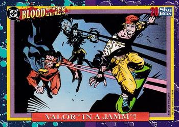 1993 SkyBox DC Comics Bloodlines #26 Valor in a Jamm! Front