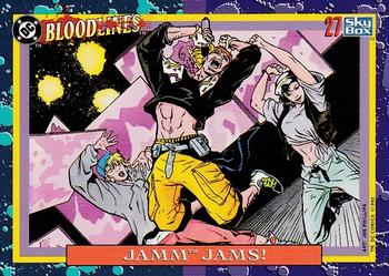 1993 SkyBox DC Comics Bloodlines #27 Jamm Jams! Front