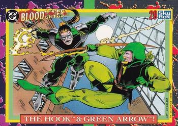 1993 SkyBox DC Comics Bloodlines #29 The Hook & Green Arrow! Front