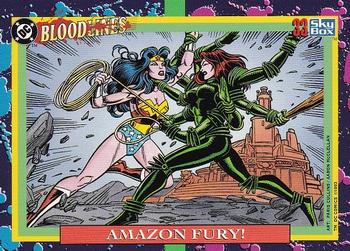 1993 SkyBox DC Comics Bloodlines #33 Amazon Fury! Front