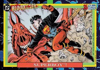 1993 SkyBox DC Comics Bloodlines #35 Superboy! Front