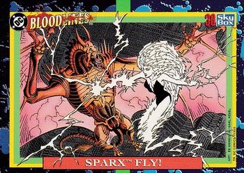 1993 SkyBox DC Comics Bloodlines #36 Sparx Fly! Front