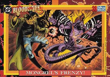 1993 SkyBox DC Comics Bloodlines #38 Mongrel's Frenzy! Front