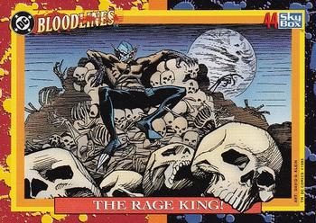 1993 SkyBox DC Comics Bloodlines #44 The Rage King! Front