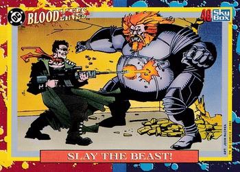 1993 SkyBox DC Comics Bloodlines #46 Slay the Beast! Front