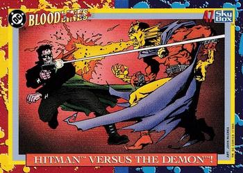 1993 SkyBox DC Comics Bloodlines #47 Hitman versus The Demon! Front