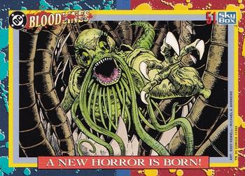 1993 SkyBox DC Comics Bloodlines #51 A New Horror Is Born! Front