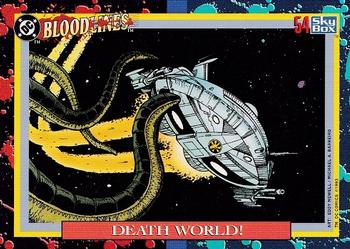 1993 SkyBox DC Comics Bloodlines #54 Death World! Front