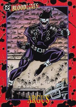 1993 SkyBox DC Comics Bloodlines #57 Argus Front