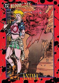 1993 SkyBox DC Comics Bloodlines #58 Anima Front