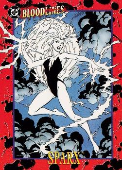 1993 SkyBox DC Comics Bloodlines #66 Sparx Front