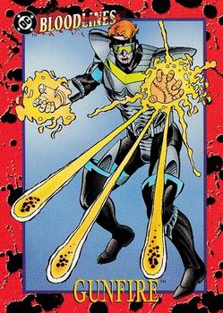 1993 SkyBox DC Comics Bloodlines #68 Gunfire Front