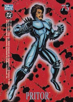 1993 SkyBox DC Comics Bloodlines #73 Pritor Back