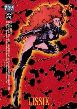 1993 SkyBox DC Comics Bloodlines #75 Lissik Back