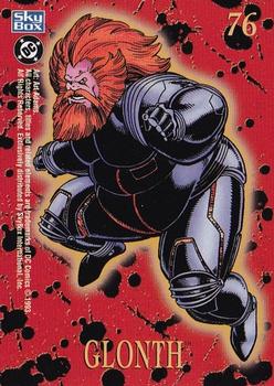 1993 SkyBox DC Comics Bloodlines #76 Glonth Back