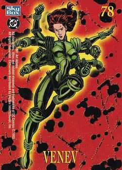 1993 SkyBox DC Comics Bloodlines #78 Venev Back