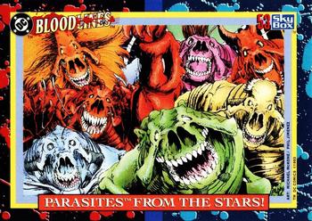 1993 SkyBox DC Comics Bloodlines #53 Parasites from the Stars! Front