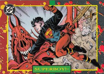 1993 SkyBox DC Comics Bloodlines - Promos #P4 Superboy! Front
