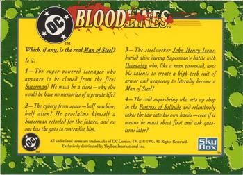 1993 SkyBox DC Comics Bloodlines - Promos #NNO The Metroplis Kid! Back