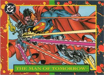 1993 SkyBox DC Comics Bloodlines - Promos #NNO The Man of Tomorrow! Front