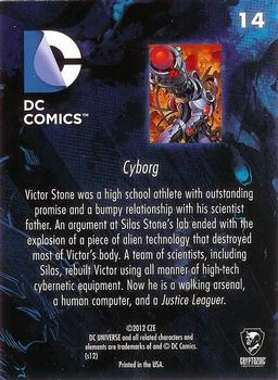 2012 Cryptozoic DC Comics: The New 52 #14 Cyborg Back