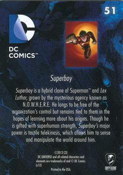 2012 Cryptozoic DC Comics: The New 52 #51 Superboy Back