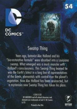 2012 Cryptozoic DC Comics: The New 52 #54 Swamp Thing Back