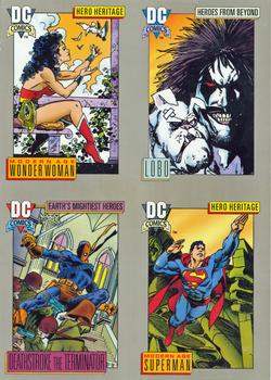 1992 Impel DC Cosmic #NNO Uncut Promo Set Front