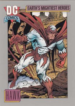 1992 Impel DC Comics Cosmic #55 Hawk Front