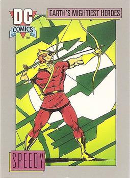 1992 Impel DC Comics Cosmic #75 Speedy Front