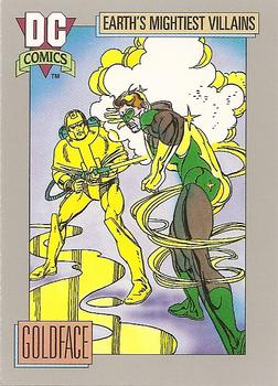 1992 Impel DC Comics Cosmic #95 Goldface Front