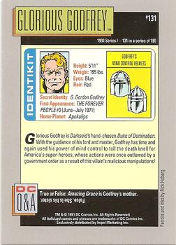 1992 Impel DC Comics Cosmic #131 Glorious Godfrey Back