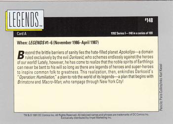 1992 Impel DC Comics Cosmic #148 Legends Back