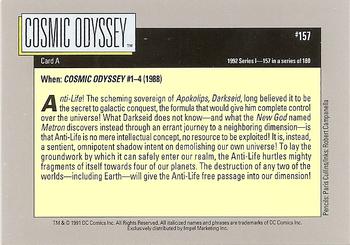 1992 Impel DC Comics Cosmic #157 Cosmic Odyssey Back