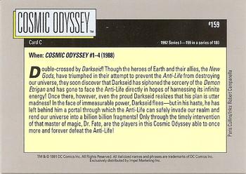 1992 Impel DC Comics Cosmic #159 Cosmic Odyssey Back